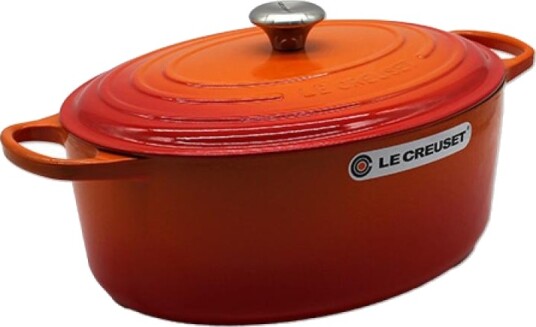 Le Creuset Signature Oval Gryte 8,9L St??pejern Oransje