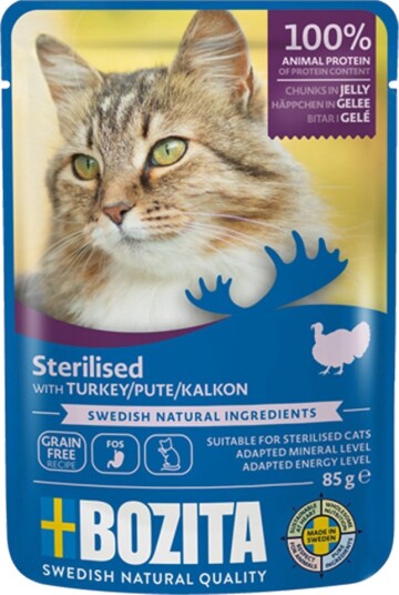 Bozita Biter Sterilised I Gelé Kalkun 12 X 85 G