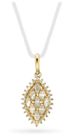 Pan Jewelry Anheng i 585 gult gull med zirkonia Pan Jewelry Anheng i 585 gult gull med zirkonia