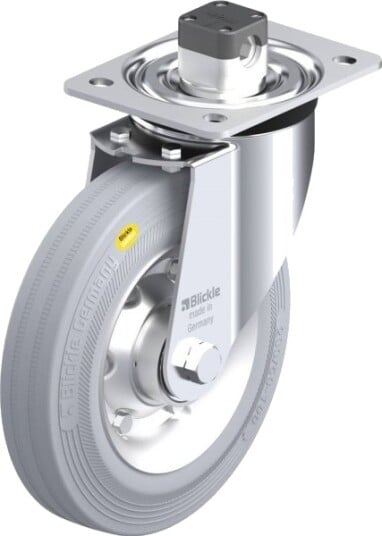 Blickle 850000 L-Rd 200K-Cs11-Vli Styrehjul Med Brems, Hjuldiameter 200 Mm, Maks. 350 Kg, 1 Stk
