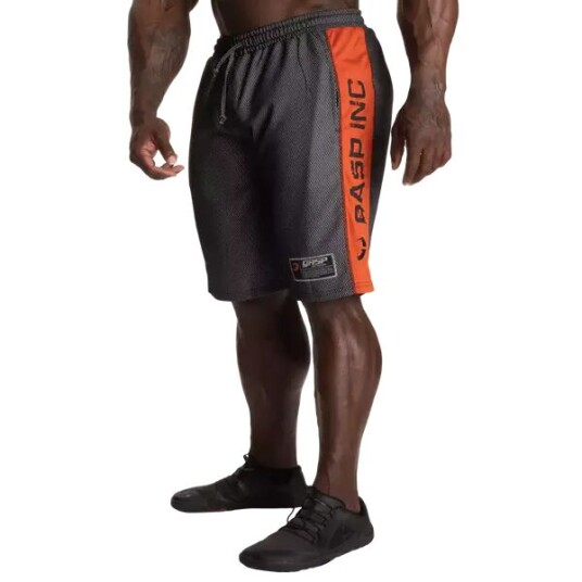 Gasp No1 Mesh Shorts, svart/oransje