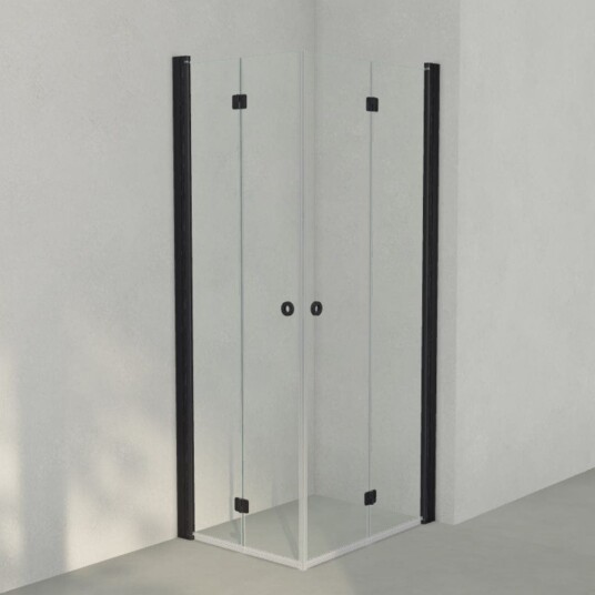 INR Iconic Nordic Rooms Dusjhjørne Linc Angel Flex Original Svart Matt / 70x90cm Klart Glass INR Iconic Nordic Rooms Dusjhjørne Linc Angel Flex Original Svart Matt / 70x90cm Klart Glass