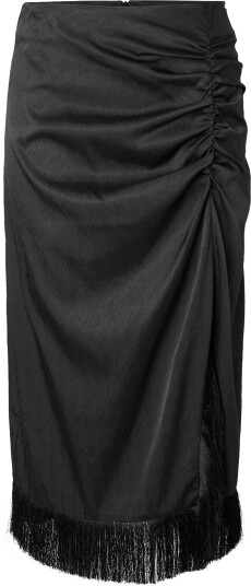 Pieces Pcanne Mw Frill Midi Skirt Wvn D2D Black L Pieces Pcanne Mw Frill Midi Skirt Wvn D2D Black L