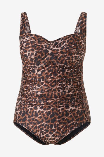 Zizzi - Badedrakt sZagreb Sp Swimsuit - Brun