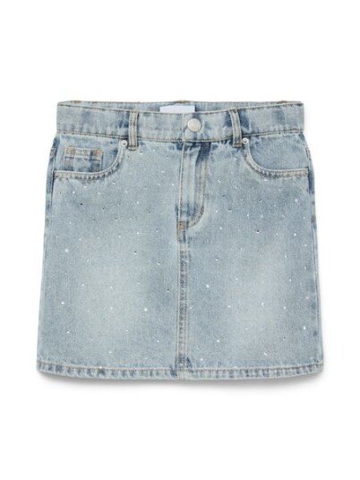 Vero Moda Girl Denim skjørt vmBling MR Short Rhines Denim Skirt Blå