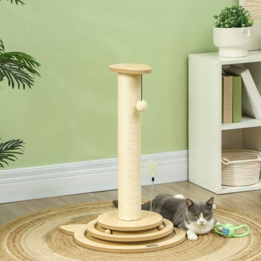 Northio 4 I 1 Skrapestolpe 69 cm Skrapestolpe Sisal Katt Skrapestolpe Med Lekeball Skrapestolpe For Katter Katte Skrapemøbler Innen