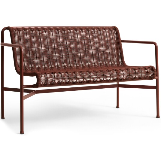 Hay Palissade Cord Spisebordsbenk Med Armlener Iron Red Hay Palissade Cord Spisebordsbenk Med Armlener Iron Red