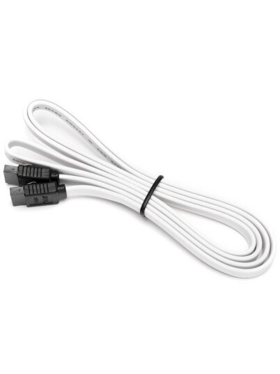 DUTZO SATA kabel Hvit 1.03 m rett tilkobling DUTZO SATA kabel Hvit 1.03 m rett tilkobling