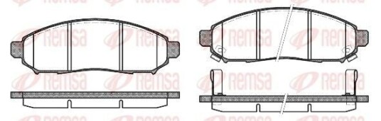 Bremseklosser REMSA 1162.12 Bremseklosser REMSA 1162.12