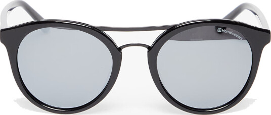 Solbriller Horsefeathers Nomad Sunglasses Gloss Black/Mirror White Universal
