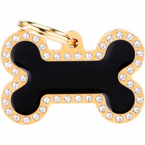 Myfamily Glam Bein Strass Id-Merke Sort/Gull