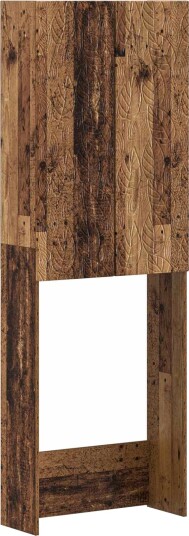 vidaXL Toalett skap DELFT Gammelt tre 66 x 25,5 x 190 cm