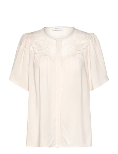 Rosemunde Rwelif Ss Lace Blouse Cream 44 Rosemunde Rwelif Ss Lace Blouse Cream 44