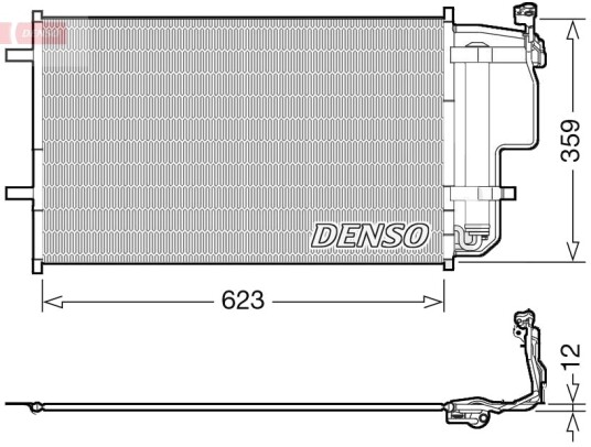 Kondensator, klimaanlegg DENSO DCN44011