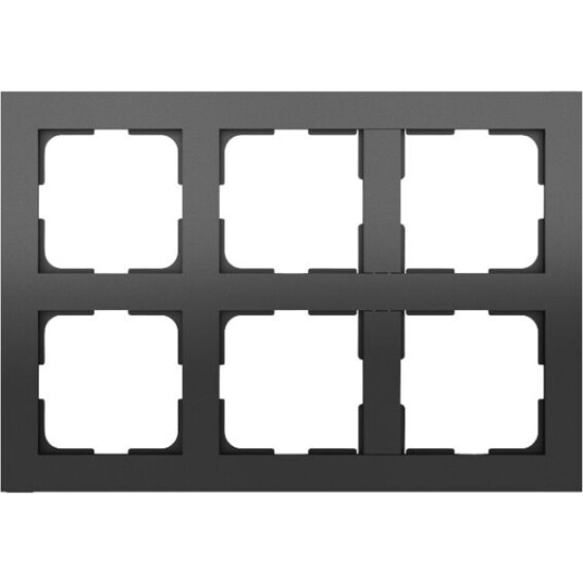 Elko Plus Multiramme 2x3 Hull Sort - 1427538