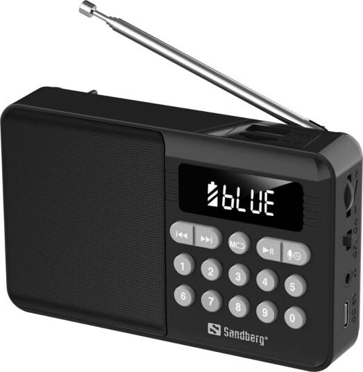 Sandberg Speaker Radio FM+BT Svart