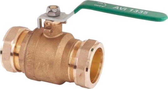 A-collection Kuleventil med Klemring 18mm