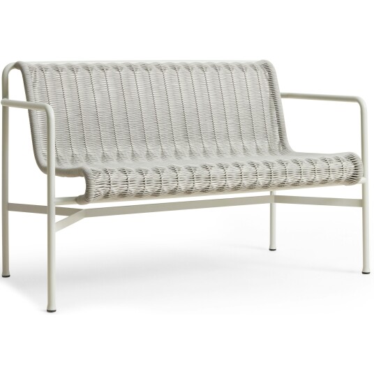Hay Palissade Cord Spisebordsbenk Med Armlener Sky Grey
