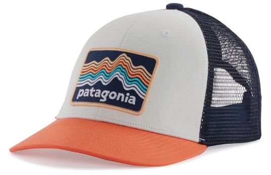 Patagonia Kids Trucker hat R R S: Coho Coral