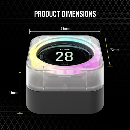 Corsair iCUE ELITE LCD-Display Oppgraderingssett - Ice Corsair iCUE ELITE LCD-Display Oppgraderingssett - Ice