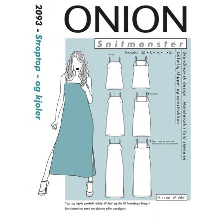 ONION Mønstermal 2093 Stroptopp og kjoler