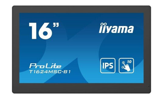 Iiyama T1624MSC-B1 15,6" Berøringsskjerm Full HD IPS Skjerm Svart