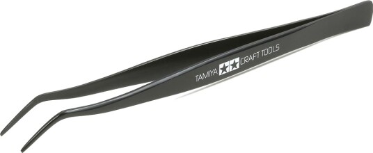 Tamiya 74003 Vinklet Pinsett for Modellbygging 152mm Tamiya 74003 Vinklet Pinsett for Modellbygging 152mm