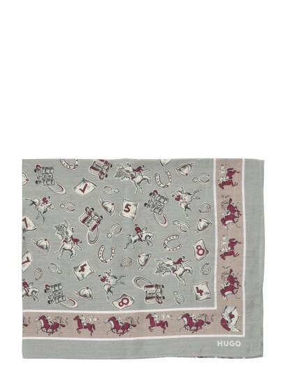HUGO Bandana Cm 60X60   Green   ONE SIZE