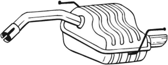 BOSAL 100-171 Bakre eksospotte BOSAL 100-171 Bakre eksospotte