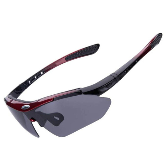 Rockbros 10141 Fotokromiske UV400 Sykkelbriller - R??d Rockbros 10141 Fotokromiske UV400 Sykkelbriller - R??d