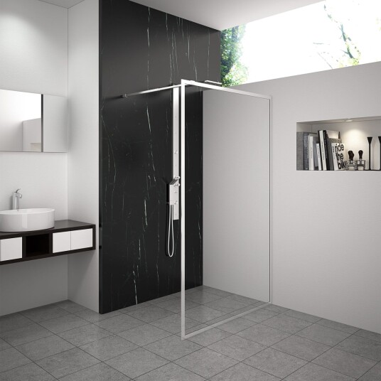 Gullebo Dusjvegg 70x200 cm - hvit