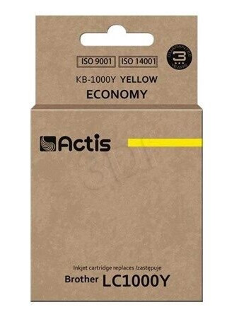 Actis standard KB-1000Y - yellow - ink cartridge (alternative for: Brother LC1000Y Brother LC970Y) - Blekkpatron Yellow Actis standard KB-1000Y - yellow - ink cartridge (alternative for: Brother LC1000Y Brother LC970Y) - Blekkpatron Yellow