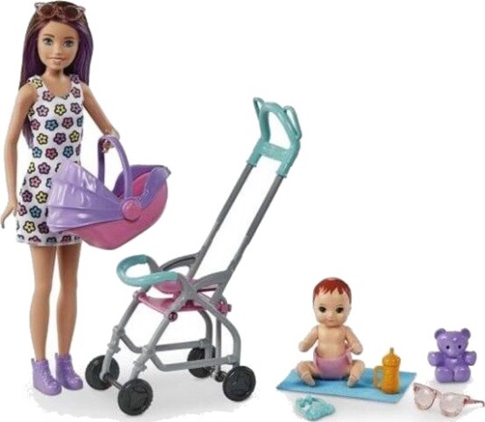 Barbie Skipper Babysitters Inc. Doll & Stroller Playset