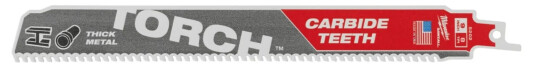 Milwaukee TCT Torch Bajonettsagblad 230 mm 8 TPI 5-pakning til Elektroverktøy