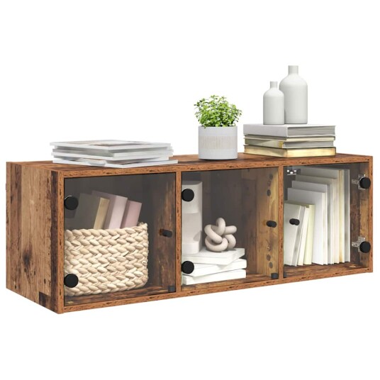Veggskap Veggmontert Gamle tre 102 x 37 x 35 cm Konstruert tre