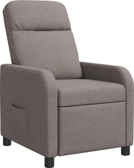 vidaXL Recliner Gråbrun Stoff