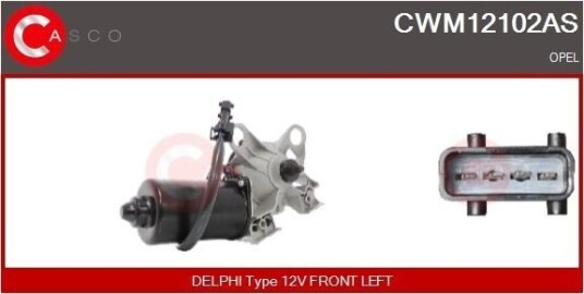 CASCO CWM12102AS Vindusviskermotor CASCO CWM12102AS Vindusviskermotor