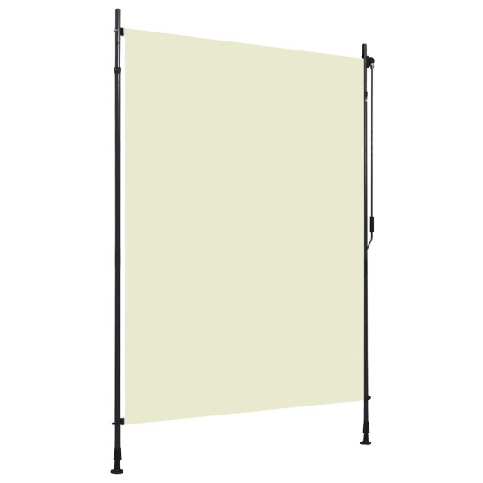 vidaXL Utendørs rullegardin 150x270 cm kremhvit vidaXL Utendørs rullegardin 150x270 cm kremhvit