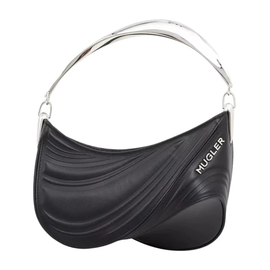 Mugler, Dame, Vesker, Svart, ONE SIZE,