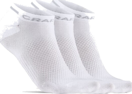 Craft Core Dry Shafless Sock 3-pack 40/42, White Craft Core Dry Shafless Sock 3-pack 40/42, White