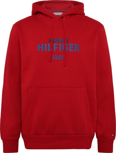 Tommy Hilfiger Hilfiger Stack Reg Fleece Hoodie MEDIUM RED XS Tommy Hilfiger Hilfiger Stack Reg Fleece Hoodie MEDIUM RED XS