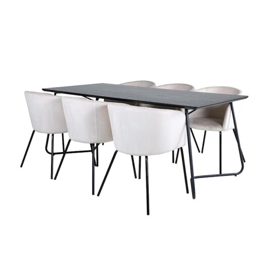 Venture Home Spisegruppe Venture Home Annika Spisebord og Bergen Spisestol GR22329