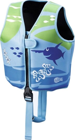 Beco svømmevest for barn (1-6 år) - Sealife - Lyseblå/grønn