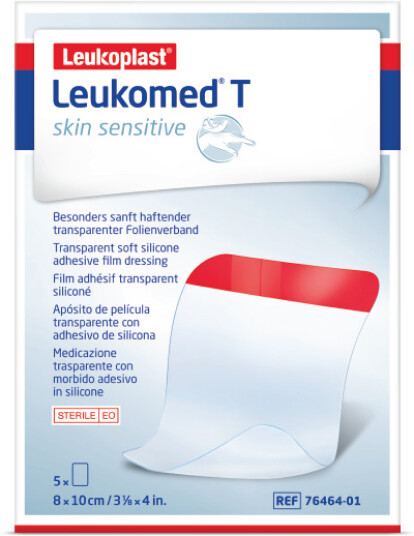 Leukoplast Leukomed T Skin Sensitive Film, 8 x 10 cm, 5 stk.