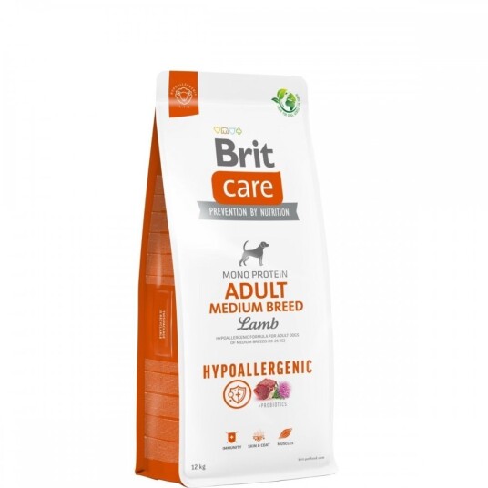 Brit Care Hypoallergenic Hundemat Voksen Mellomstor Rase Lam 12 kg