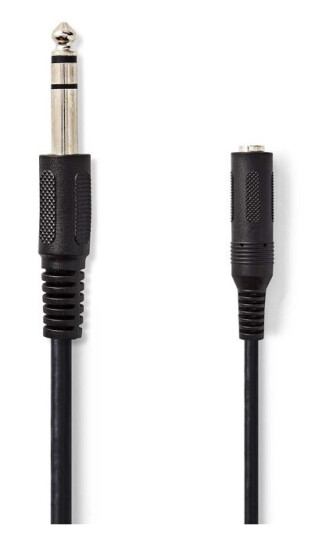 Nedis 6,35 mm Stereo Forlengelseskabel 5m Nikkelbelagt Nedis 6,35 mm Stereo Forlengelseskabel 5m Nikkelbelagt