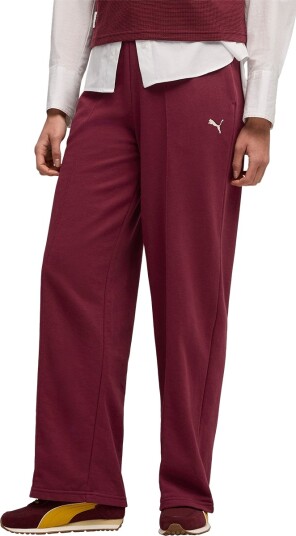 PUMA Puma Class Comfort Pinnacle High-Waist Straight Pants Tr Op - Burgundy - M