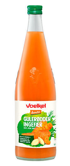 Voelkel Gulrøtter Ingefær Ø Demeter - 700 ml