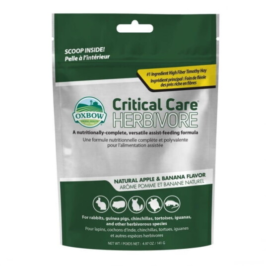 Oxbow Critical Care Herbivore Apple & Banana (140 G) Oxbow Critical Care Herbivore Apple & Banana (140 G)