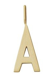 Design Letters Archetype Charm 16 mm Gold A-Z A